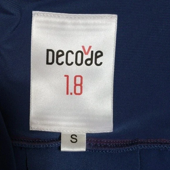 NWT Decode 1.8 Blue Cocktail Dress, Detail on the Bodice and Straps, Size S - Picture 9 of 11